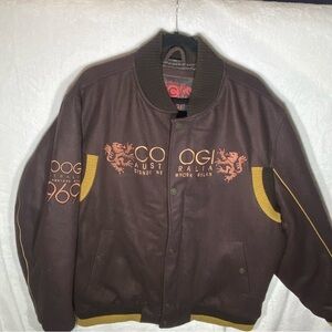 Coogi Men’s Wool Blend Jacket XXL Vintage Australia Sydney New York Milan Brown